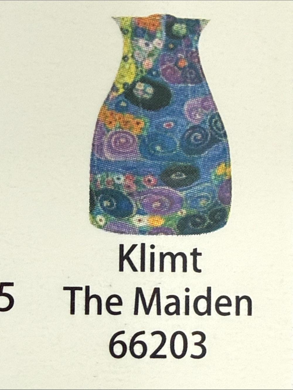 Gustav Klimt Expandable Vase - The Maiden - Picture 4 of 4